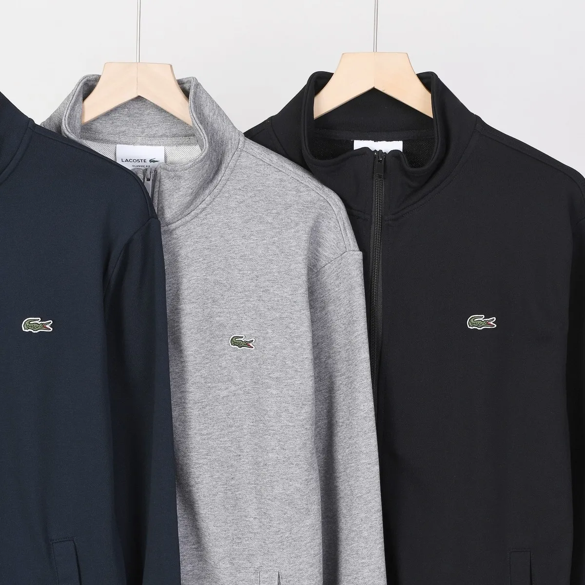 P220 800# crocodile zipper stand collar sweatshirt jacket Color: black gray royal blue Size: M-XXL Fabric: 350g cotton terry